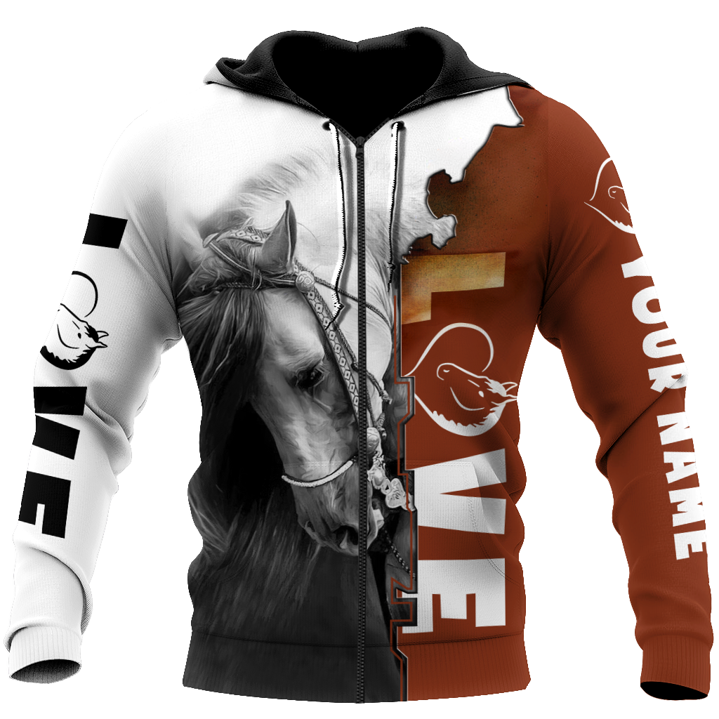 Personalized Name Premium Love Horse 3D All Over Printed Unisex Shirts SN06032106