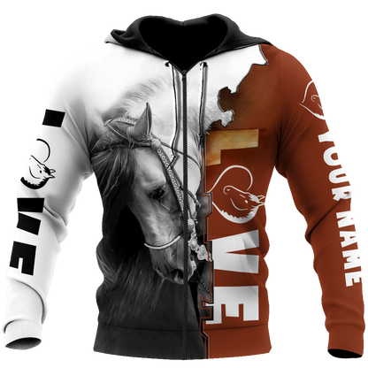 Personalized Name Premium Love Horse 3D All Over Printed Unisex Shirts SN06032106