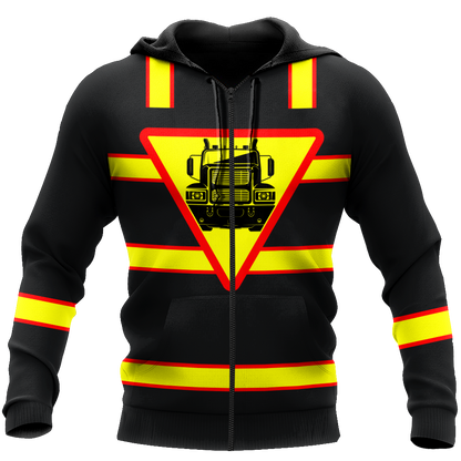 Premium Customized Name 3D All Over Printed Unisex Shirt For Trucker