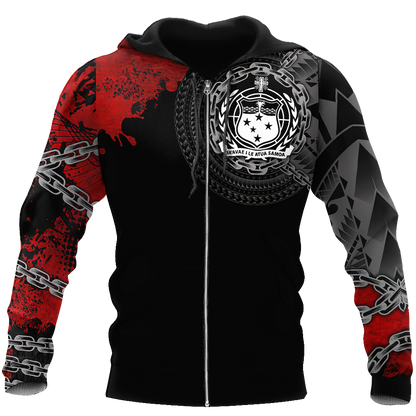 Amazing Polynesian Samoa Chain Unisex Deluxe Hoodie ML