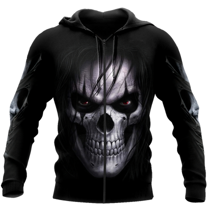 Skull In The Night Moon Hoodie For Men And Women NTN04032101
