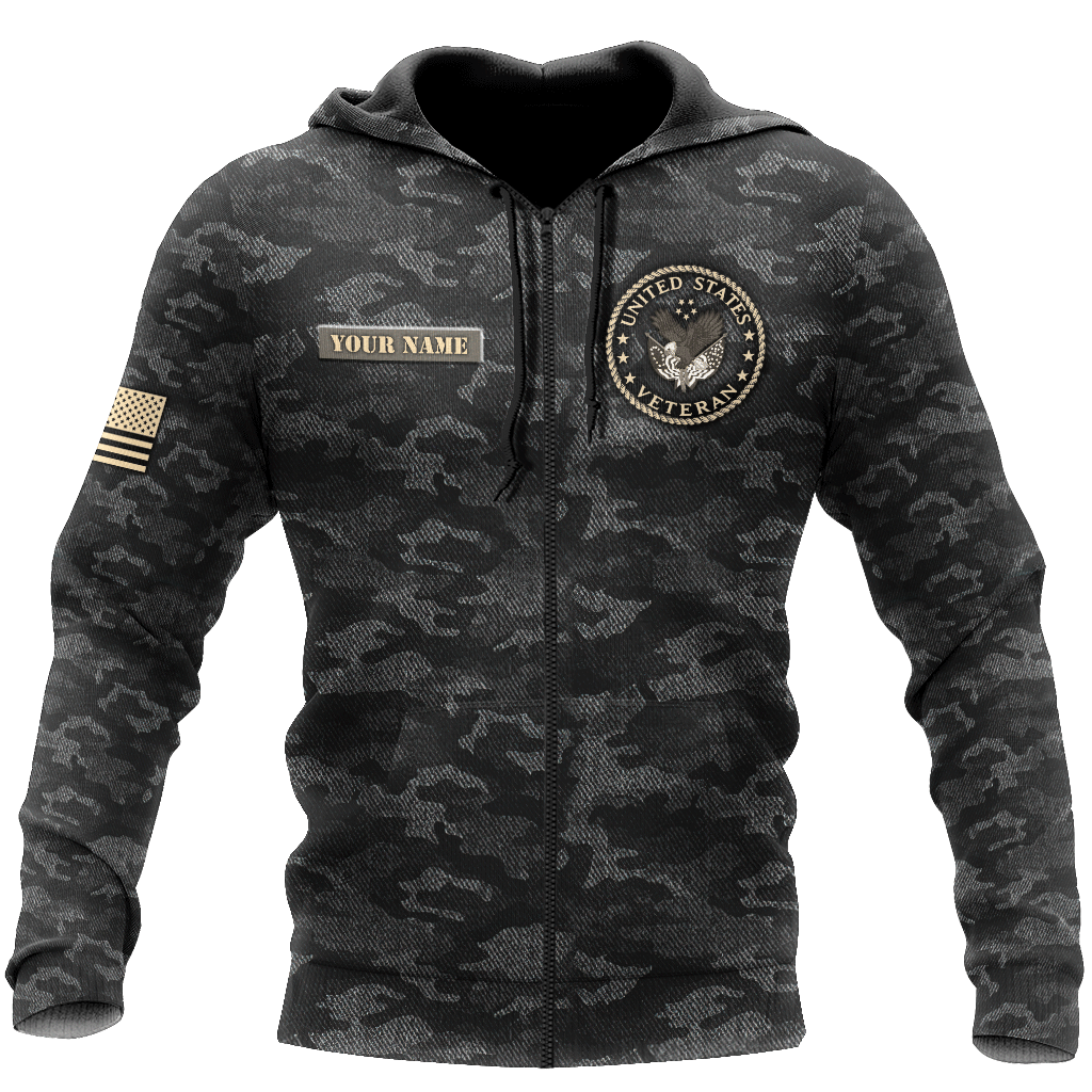 Custom Name US Veteran 3D All Over Printed Unisex Shirts