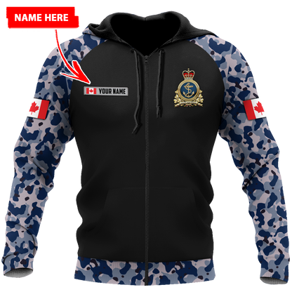 Personalized Name XT Canadian Navy 3D All Over Printed Shirts PD29032101