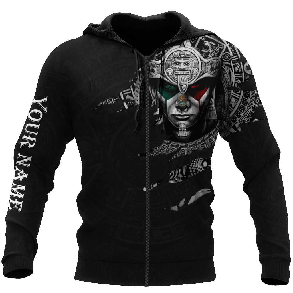 Personalized Name Aztec Mexico 3D All Over Printed Hoodie