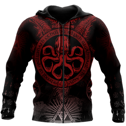 Premium Unisex Hoodie Hail Octopus ML