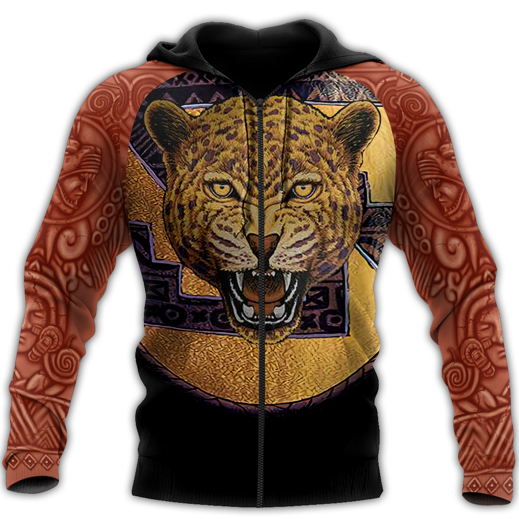 Jaguar Warrior Aztec Mexican 3D All Over Printed Unisex Shirts