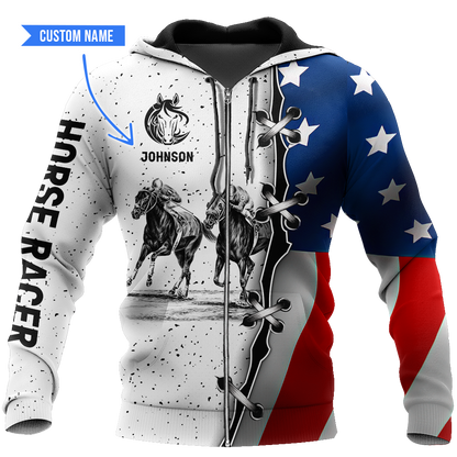 Horse Racing 3D All Over Printed Shirts For Men And Women TN