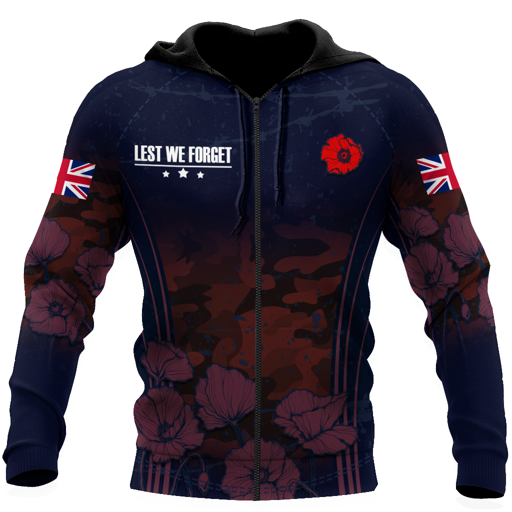 Remembrance Day Lest We Forget 3D All Over Printed Unisex Shirts