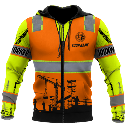 Premium Personalized Name Iron Worker 3D All Over Printed Unisex Shirt