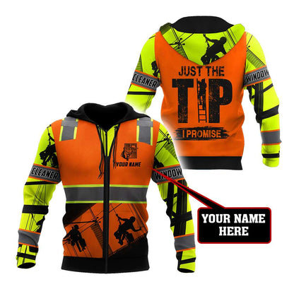 Premium Personalized 3D Printed Window Cleaner Shirts Just The Tip MEI