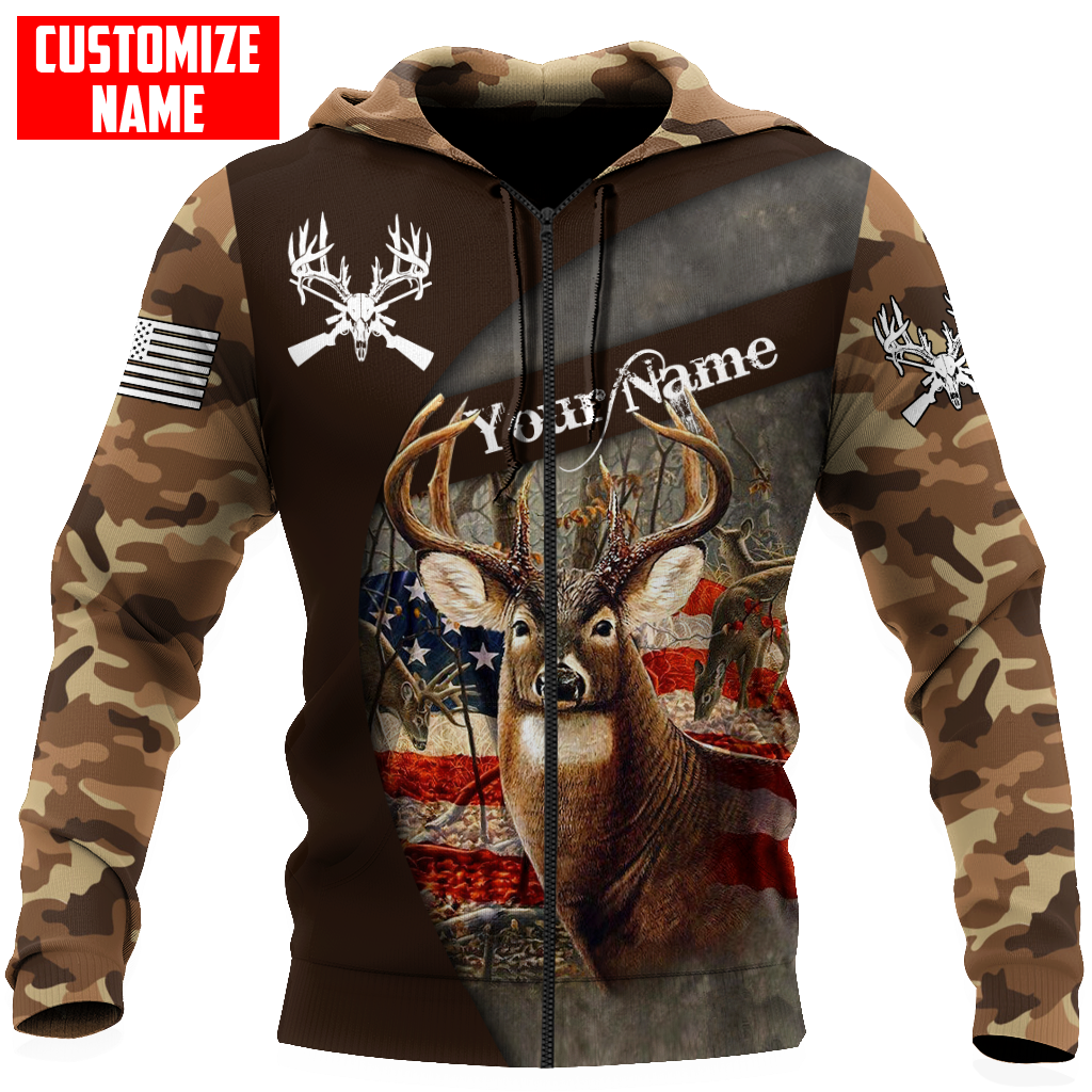 Customized Name Hunting Season 3D All Over Printed Unisex Shirts