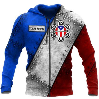 Customize Name Puerto Rico Soldier Hoodie For Men And Women TNA27032105