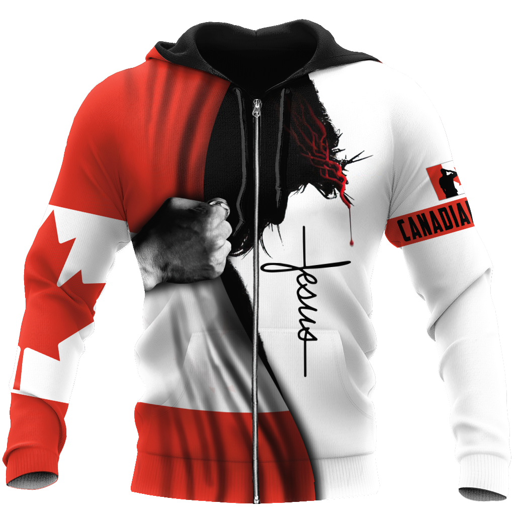 Canadian Veteran - Jesus 3D All Over Printed Shirts VP05032101