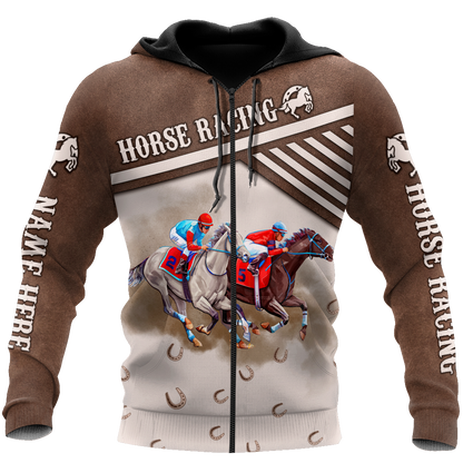 Personalized Horse Racing 3D All Over Printed Unisex Shirts