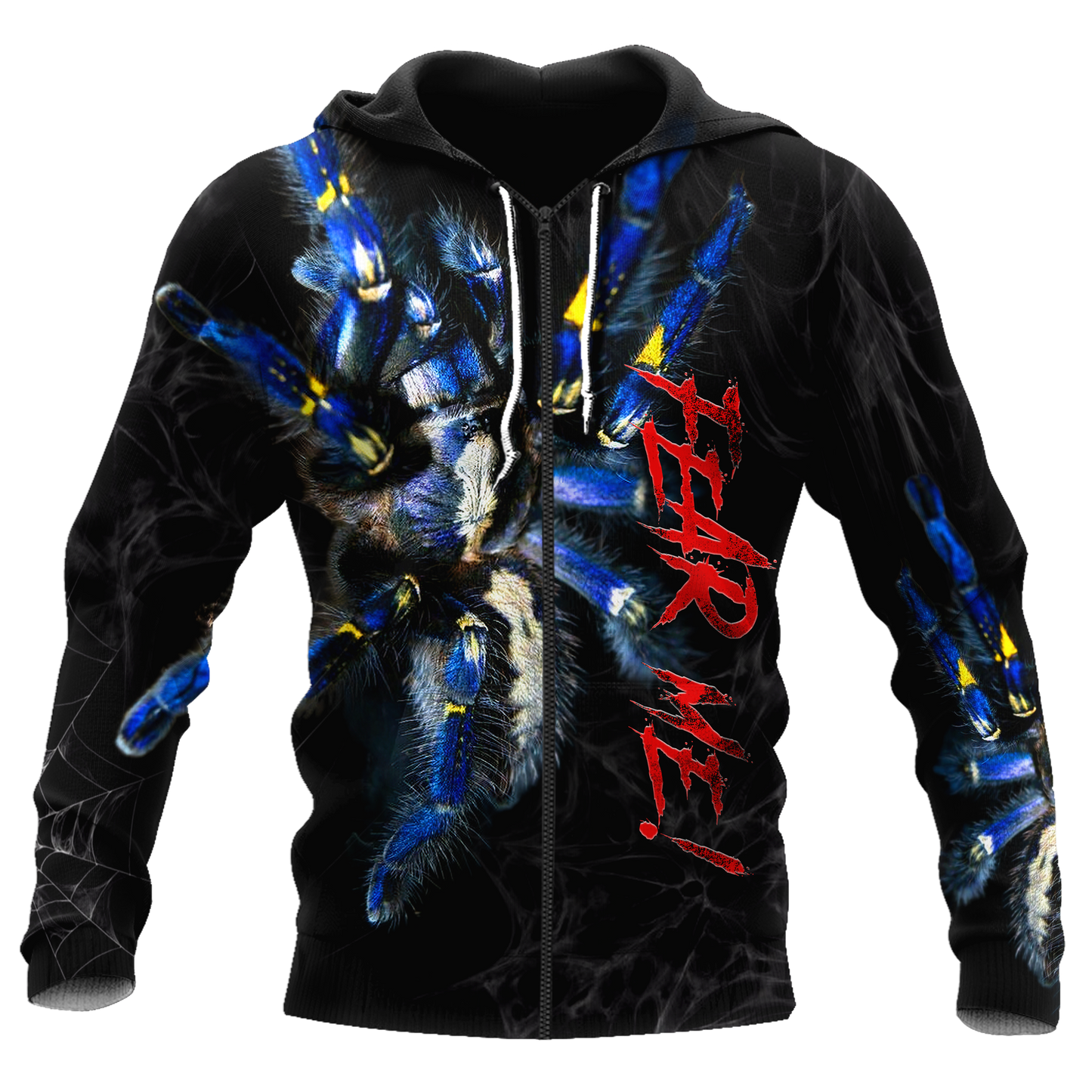 Spider Tarantula Fear Me Premium Unisex Hoodie ML