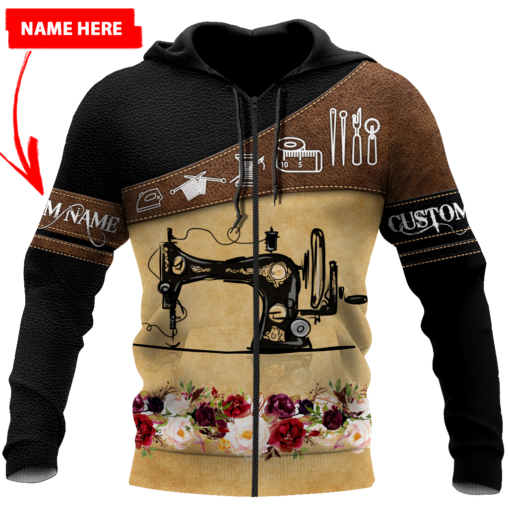Personalized Name Sewing machine 3D All Over Printed Shirts