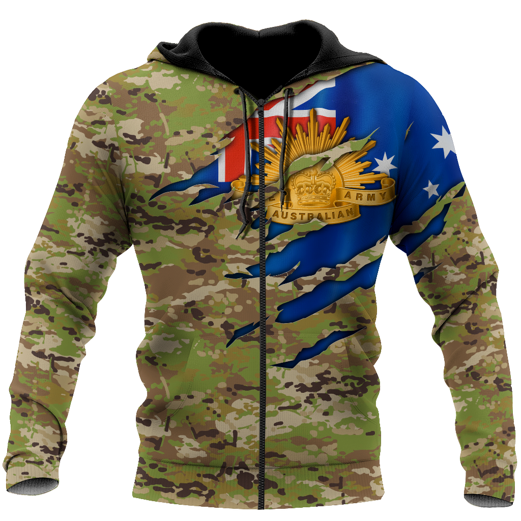 Australian Veteran 3D All Over Printed Shirts PD10032104