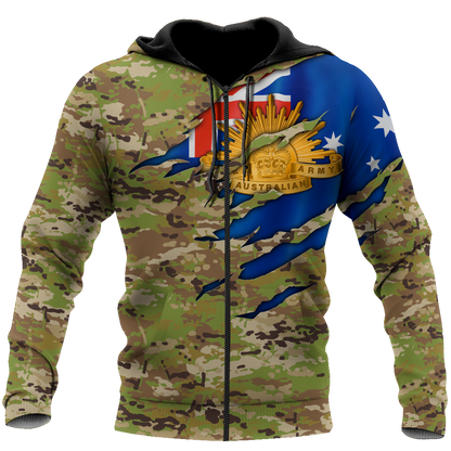 Australian Veteran 3D All Over Printed Shirts PD10032104