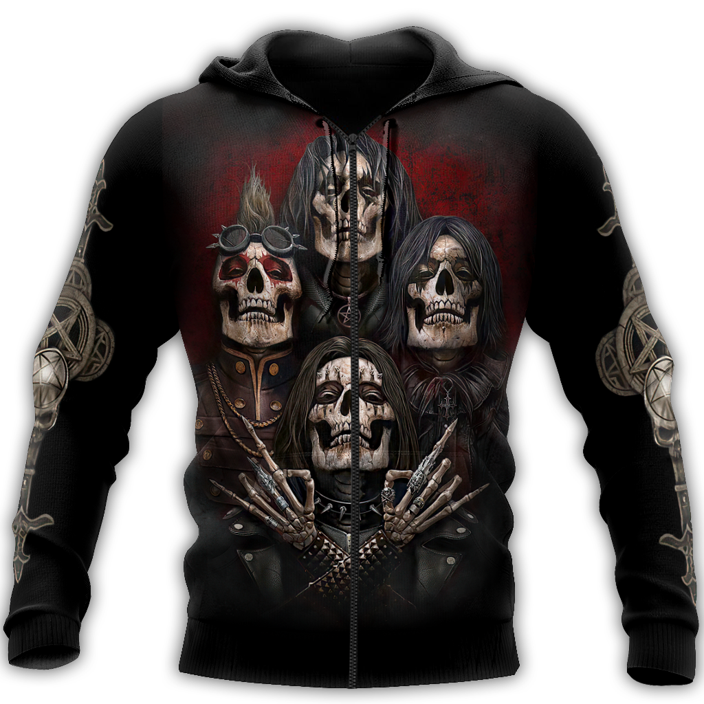 Skull Boy Band Hoodie For Men And Women NTN04032105
