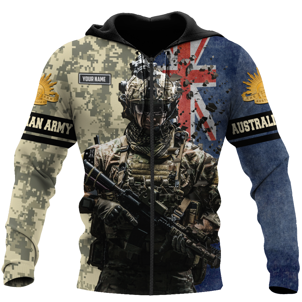 Personalized Name - The Australian Army 3D All Over Printed Shirts DQB16032104