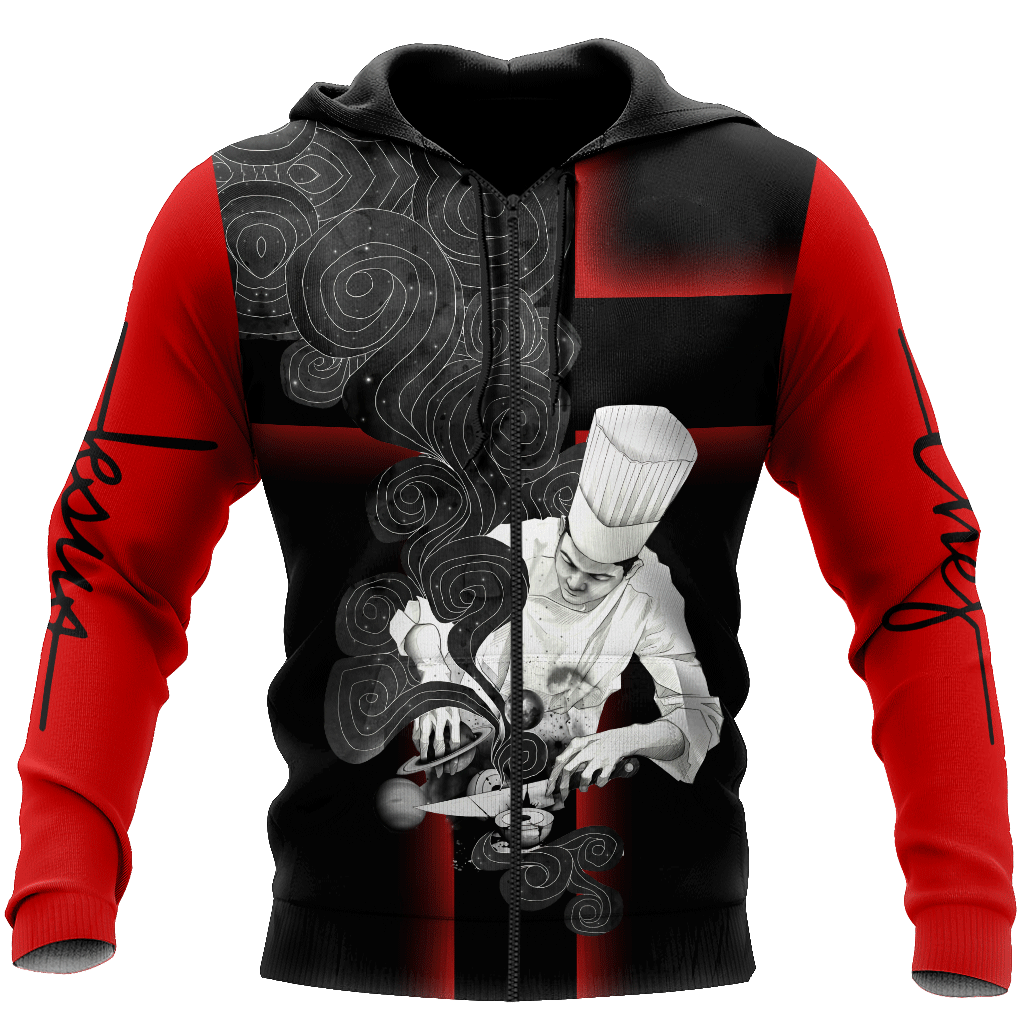 God Is My Father Chef Blood Runs Through My Veins 3D All Over Printed Unisex Shirts