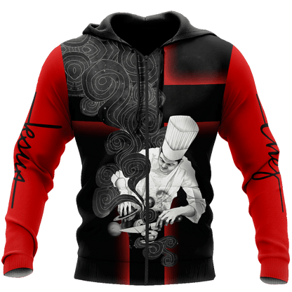 God Is My Father Chef Blood Runs Through My Veins 3D All Over Printed Unisex Shirts