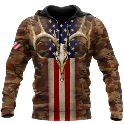 Hunting Season: Live Free Hunt Hard 3D All Over Printed Unisex Shirts