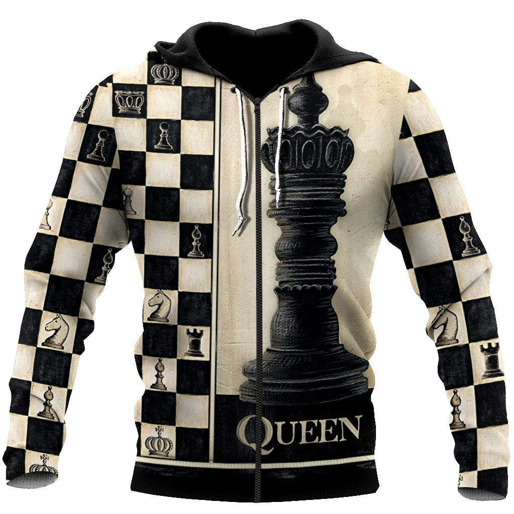 3D All Over Printed Chess Lovers- Queen Chess Unisex Shirts  PD18022103 XT