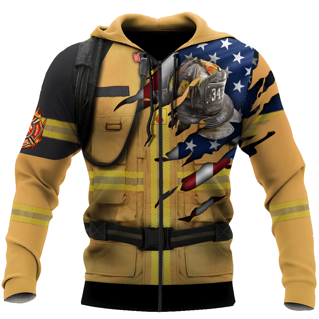 Firefighter 911 Patriot Day 3D All Over Printed Unisex Shirts