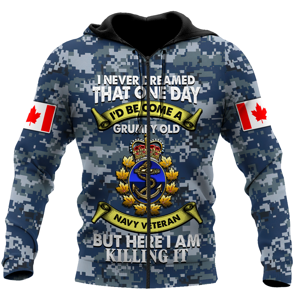 Canadian Navy Veteran 3D Printed Shirts MH15032103