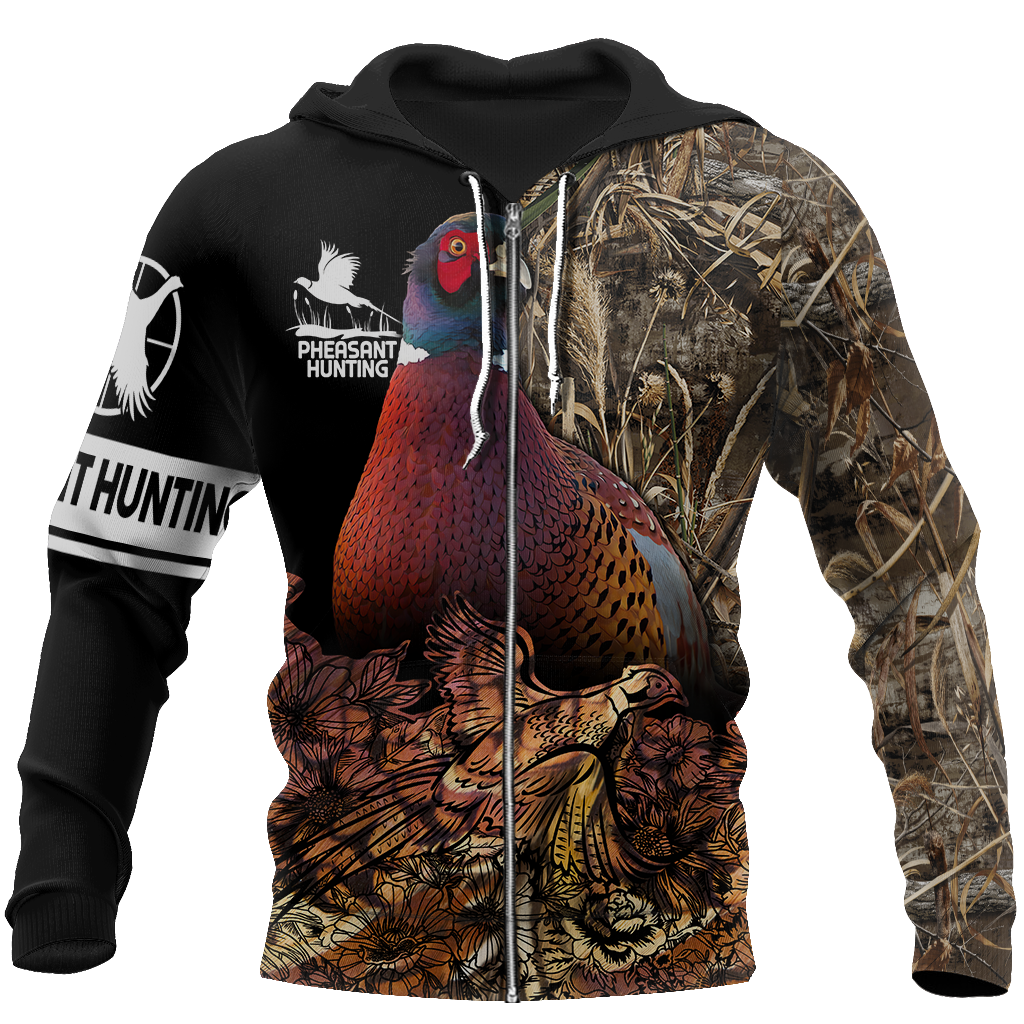 Pheasant Hunting 3D All Over Printed Shirts For Men And Women MP938-Apparel-MP-Zipped Hoodie-S-Vibe Cosy™