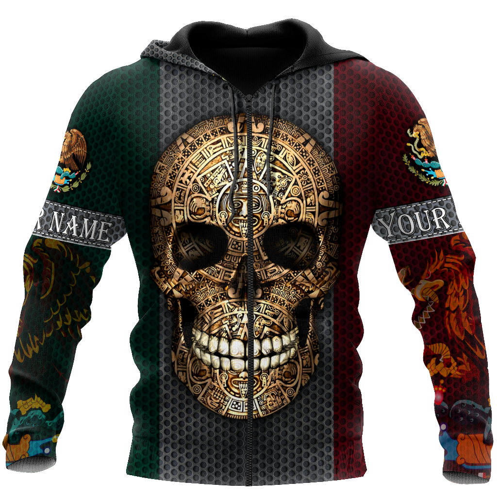 Aztec Mexican Skull 3D All Over Printed Shirts JJ26052101 NT