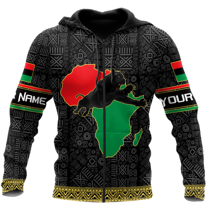 African American Persionalized Your Name 3D All Over Printed Shirts JJ26052103 KT