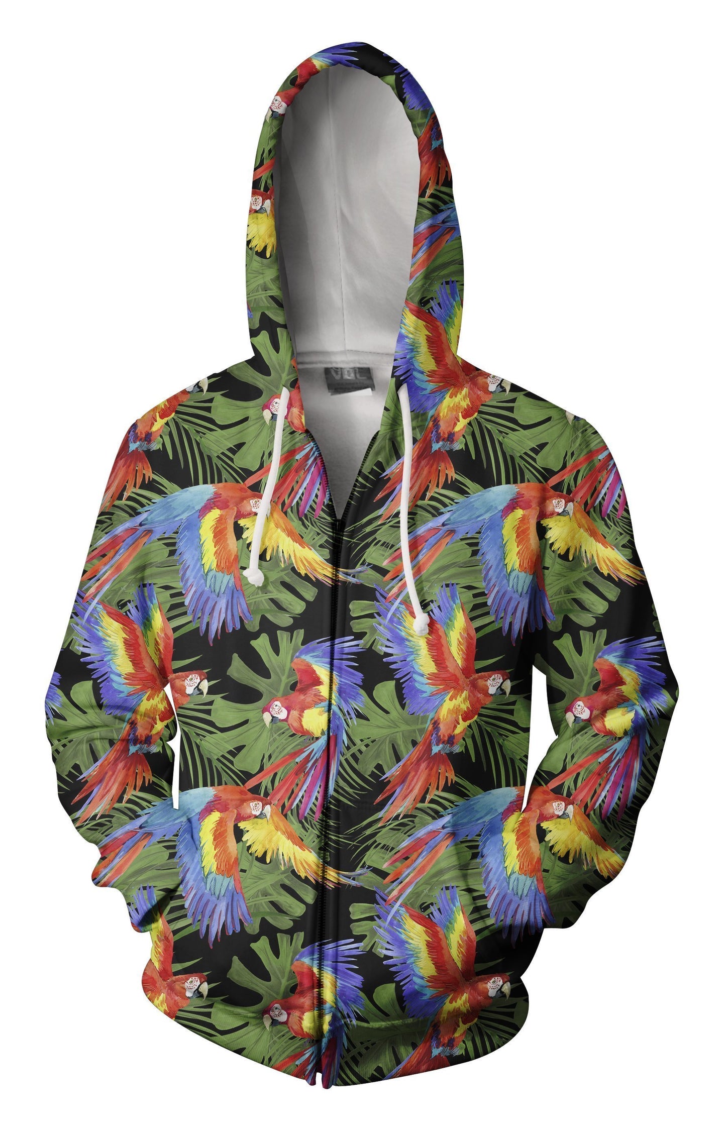 3D All Over Printing Scarlet Macaw Parrot Shirt-Apparel-Phaethon-Zip-S-Vibe Cosy™