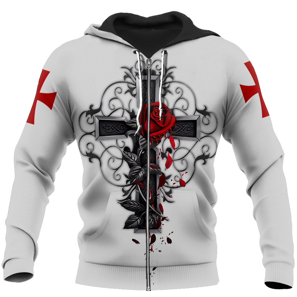 Knight God Jesus 3D All Over Printed Shirt Hoodie For Men And Women JJ250301-Apparel-MP-Zip-up Hoodie-S-Vibe Cosy™