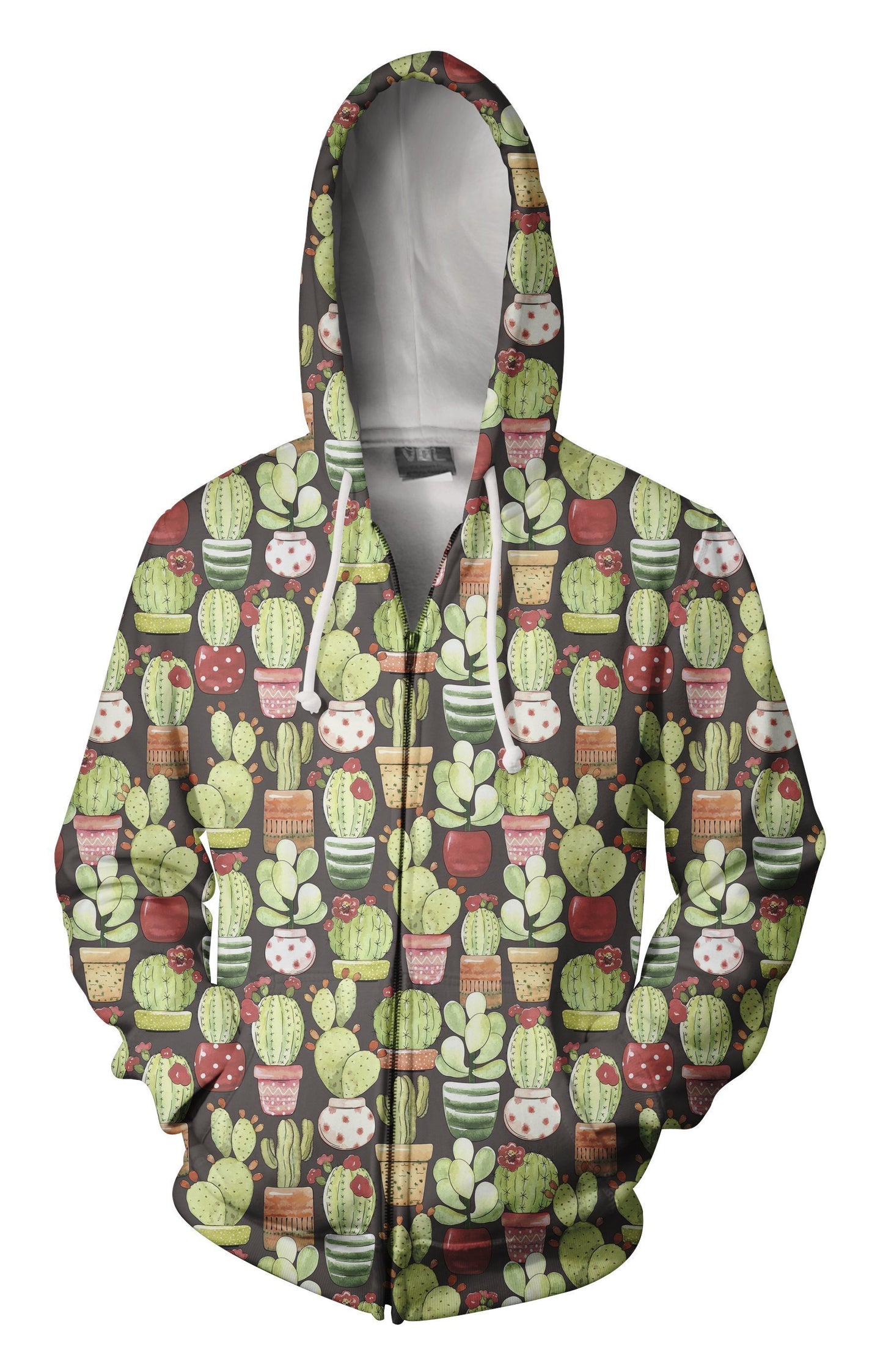 3D All Over Printing Cactus Pots Shirt-Apparel-NTH-Zip-S-Vibe Cosy™