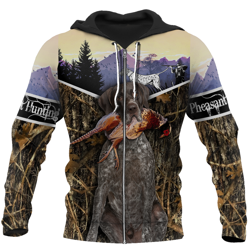 Pheasant Hunting 3D All Over Printed Shirts For Men And Women JJ110101-Apparel-MP-Zipped Hoodie-S-Vibe Cosy™
