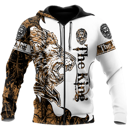 The King Lion Tattoo Over Printed Hoodie TP