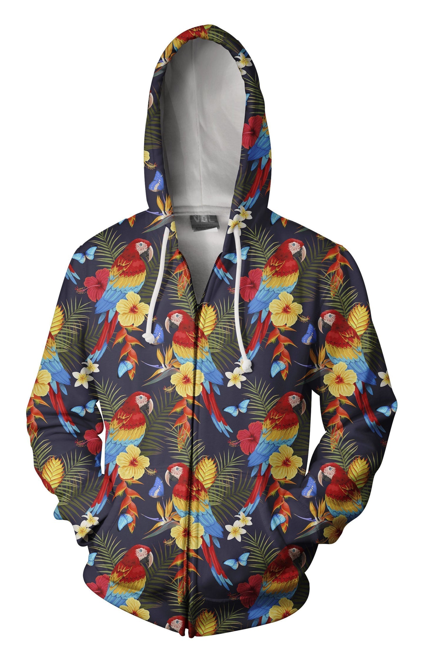 3D All Over Printing Greenwing Macaw Shirt-Apparel-Phaethon-Zip-S-Vibe Cosy™