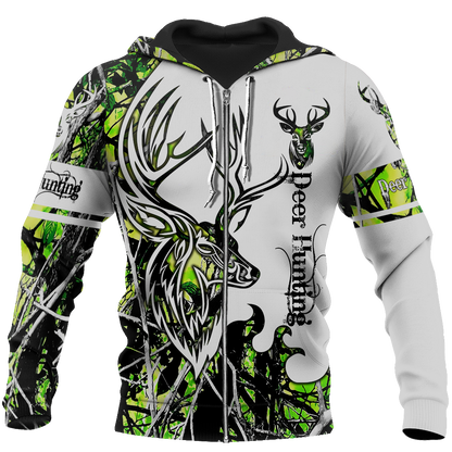 DEER HUNTING TOXIC CAMO 3D ALL OVER PRINTED SHIRTS FOR MEN AND WOMEN JJ051204 PL-Apparel-PL8386-zip-up hoodie-S-Vibe Cosy™