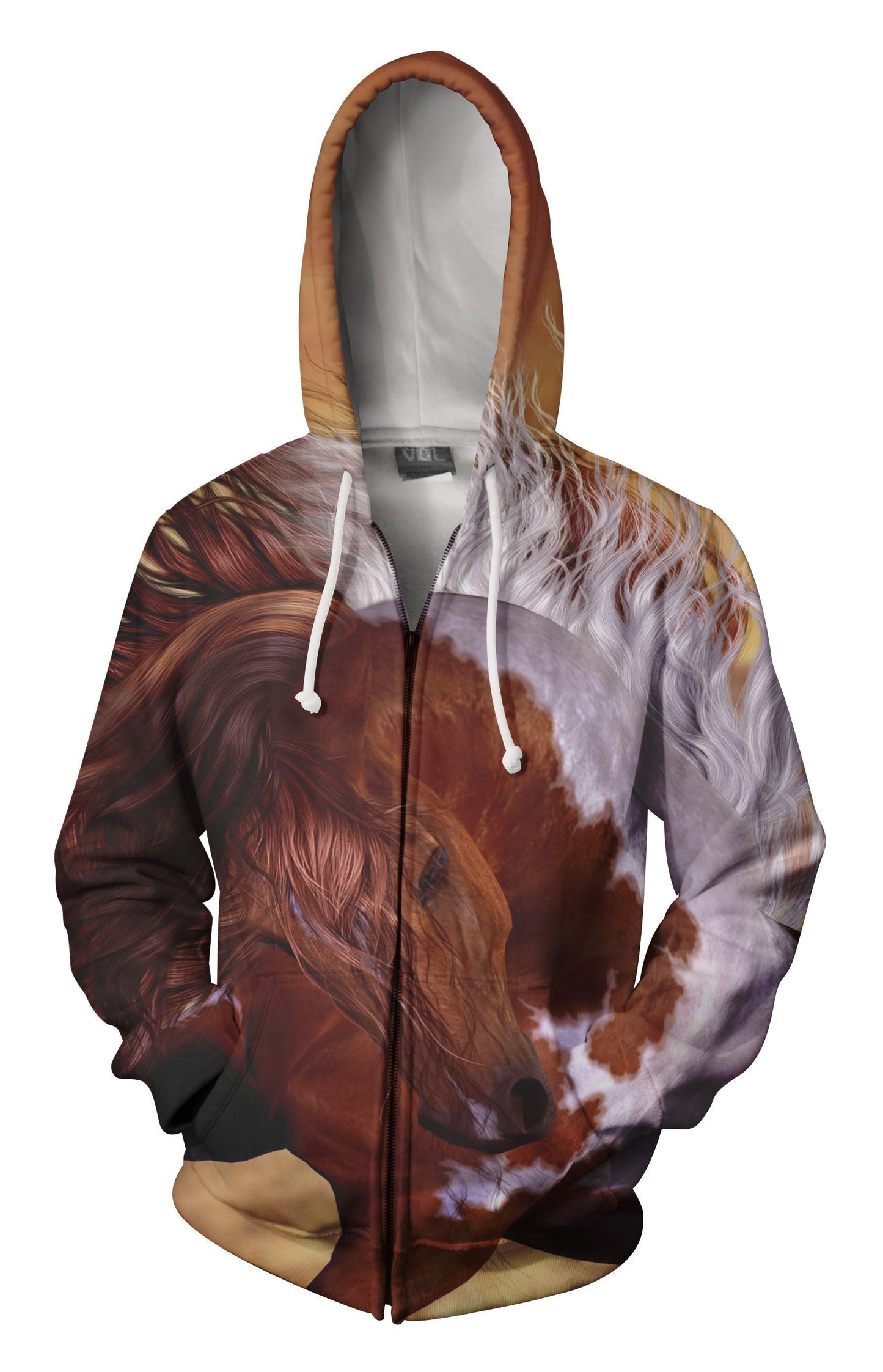 3D All Over Printing Beautiful Red Horse Shirts-Apparel-Phaethon-Zip-S-Vibe Cosy™