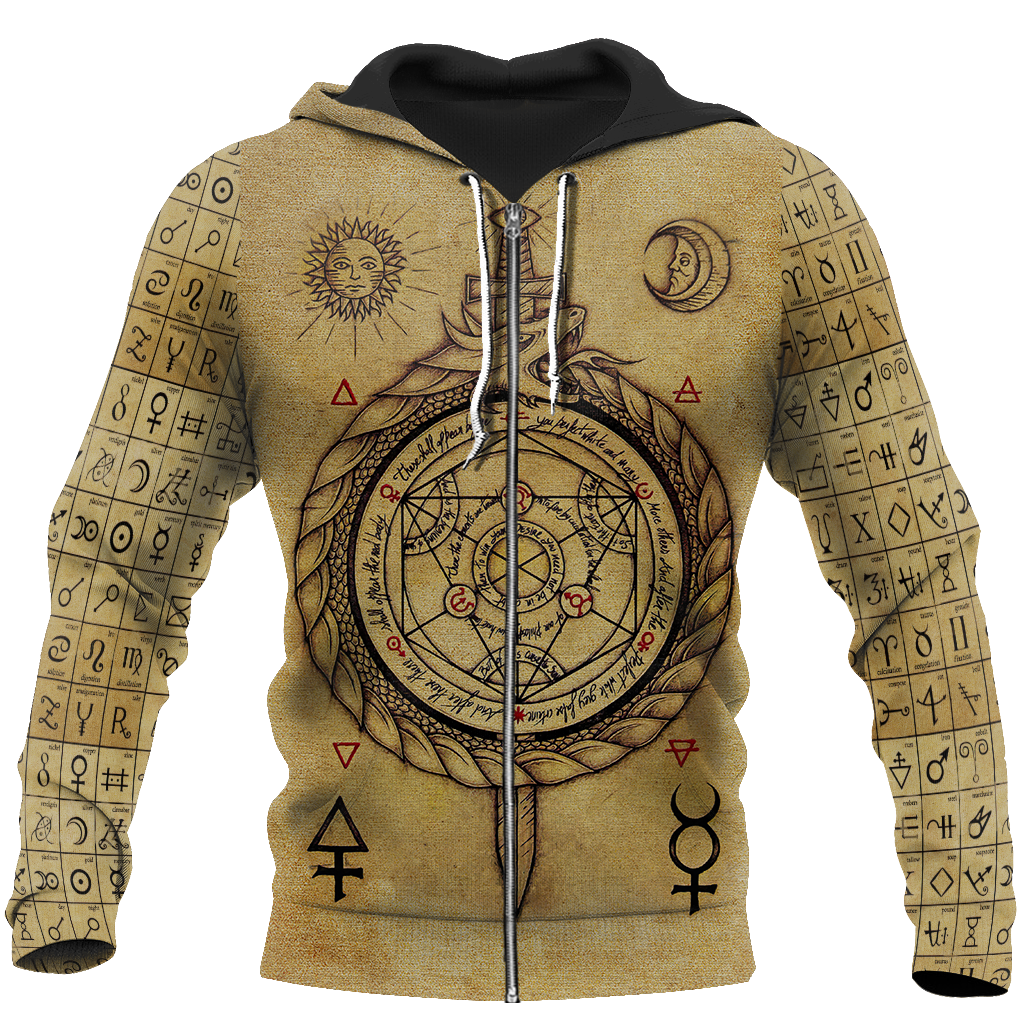 Alchemy 3D All Over Printed Shirts Hoodie JJ020101-Apparel-MP-Zipped Hoodie-S-Vibe Cosy™