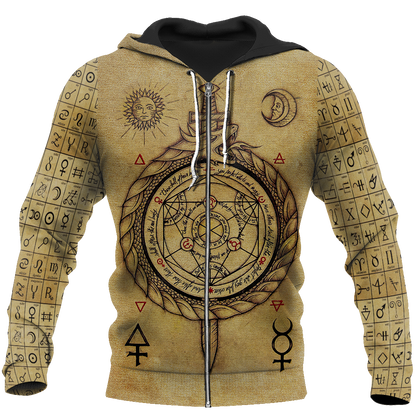 Alchemy 3D All Over Printed Shirts Hoodie JJ020101-Apparel-MP-Zipped Hoodie-S-Vibe Cosy™