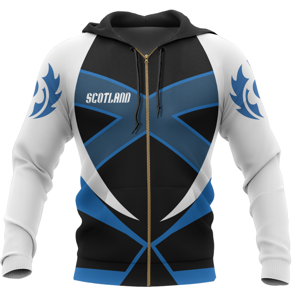 Scotland Sublimation Pullover Hoodie-Apparel-HD09-Zip Hoodie-S-Vibe Cosy™