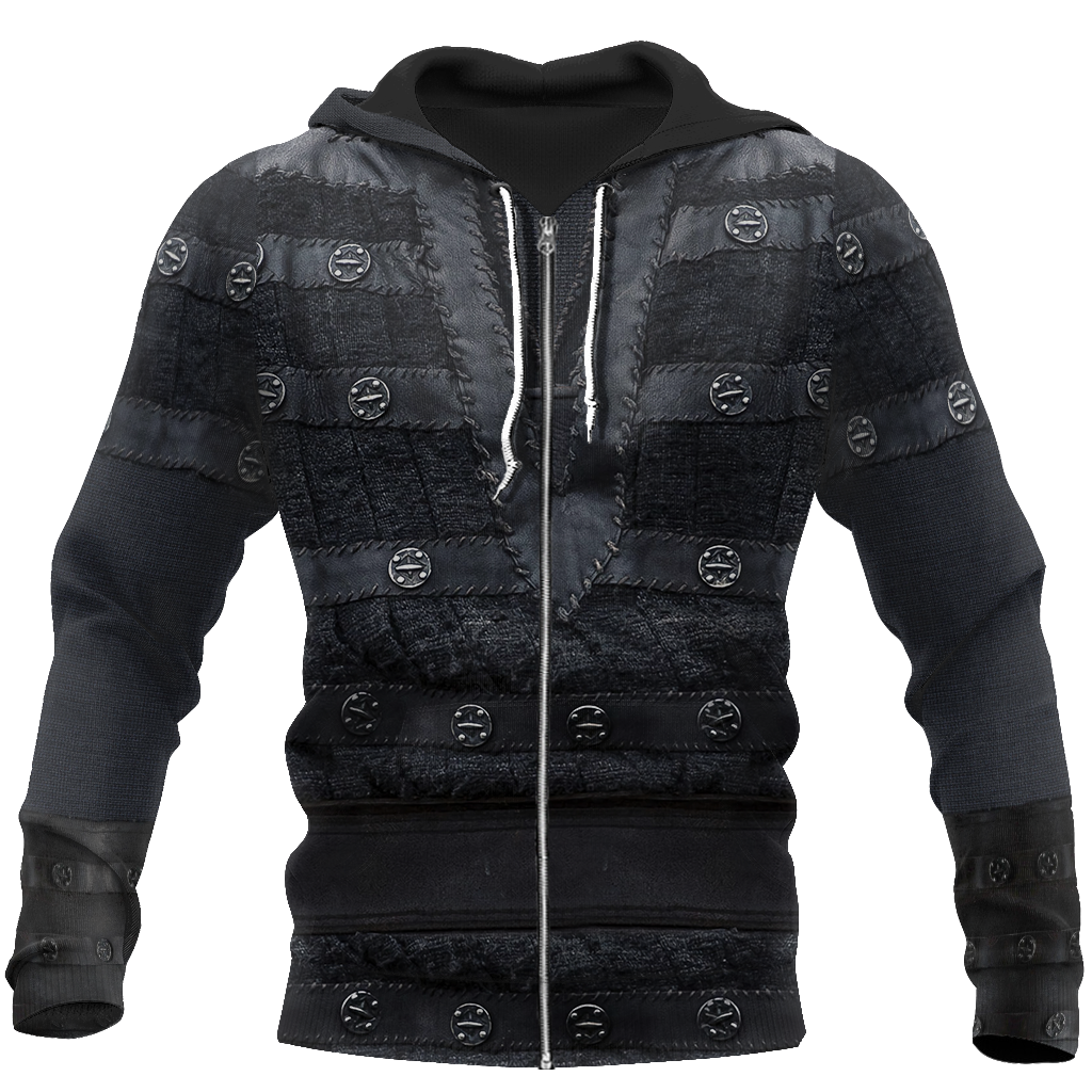The Last Kingdom Warrior Chainmail Armor 3D All Over Printed Shirts Hoodie MP020302-Apparel-P-Zipped Hoodie-S-Vibe Cosy™