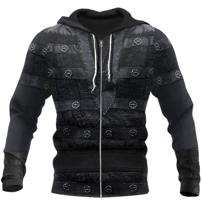 The Last Kingdom Warrior Chainmail Armor 3D All Over Printed Shirts Hoodie MP020302-Apparel-P-Zipped Hoodie-S-Vibe Cosy™