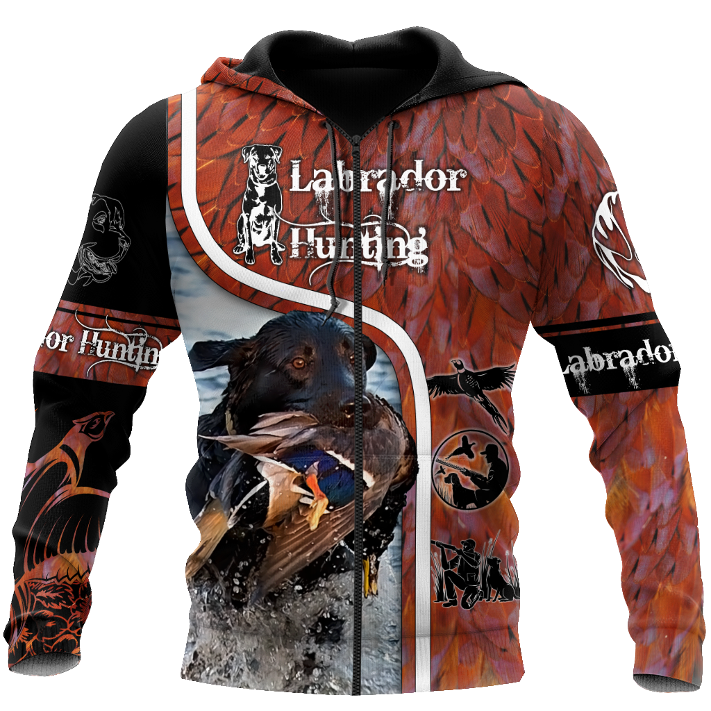 Pheasant Hunting Camo 3D Over Printed Unisex Deluxe Hoodie ML