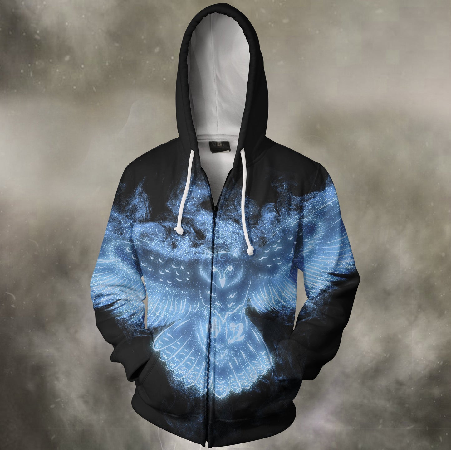 3D All Over Printing Owl Ice Hoodie-Apparel-Phaethon-Zip-S-Vibe Cosy™