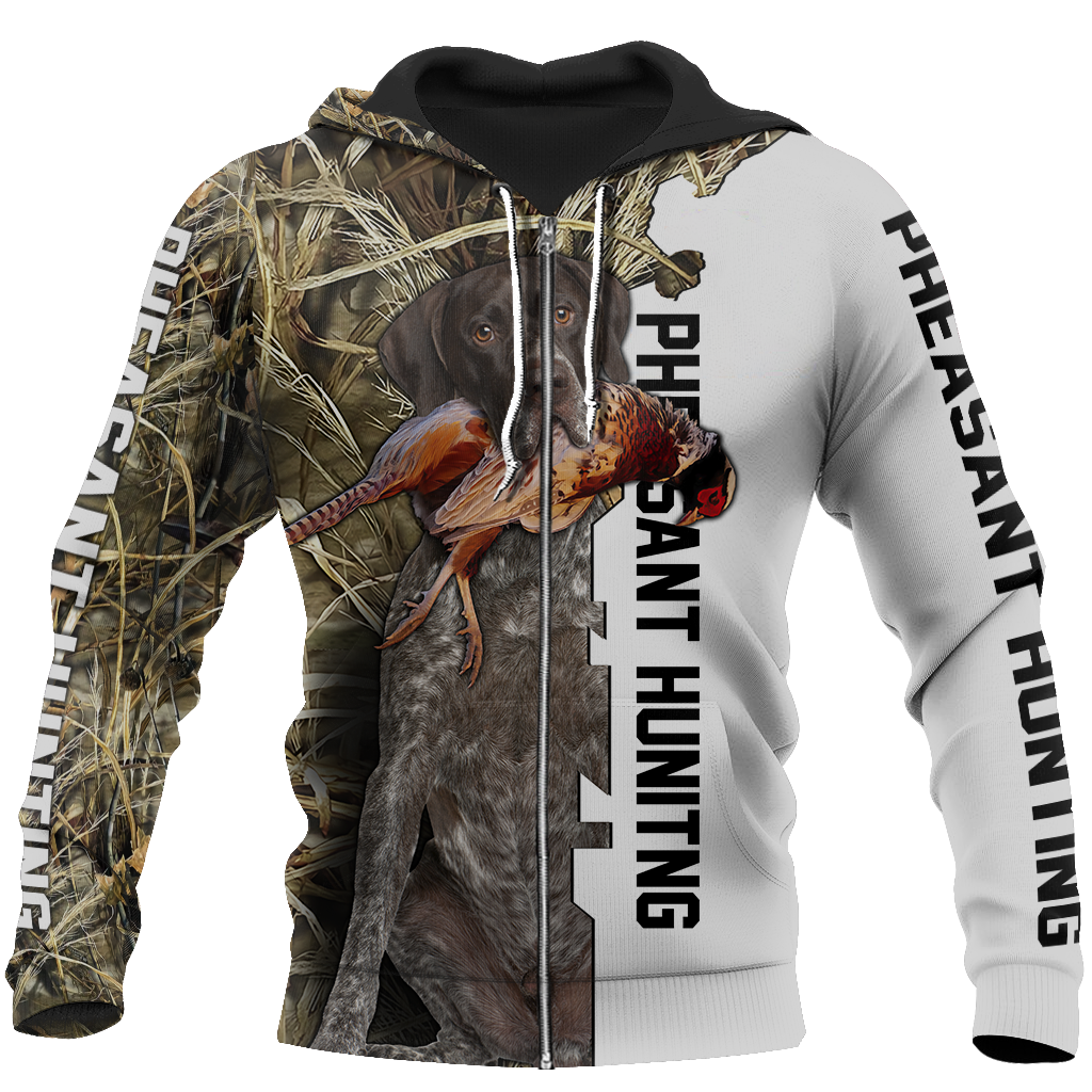 Pheasant Hunting 3D All Over Printed Shirts For Men And Women JJ140202-Apparel-MP-Zipped Hoodie-S-Vibe Cosy™