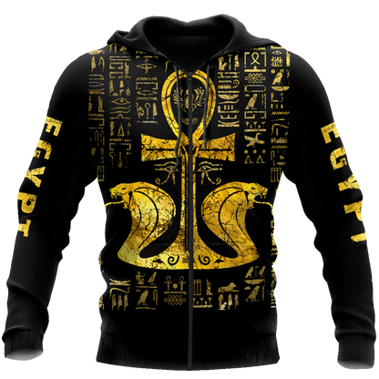 3D All Over Printed Ankh Ancient Egypt Hoodie Clothes MP08082002